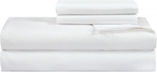 Royale Linens 300 Thread Count 100 Long Staple Combed Cotton Stripe Sheet Set -