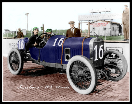 Indy 500 Winner Jules Goux Photo 11X14 Indianapolis 1913 Race