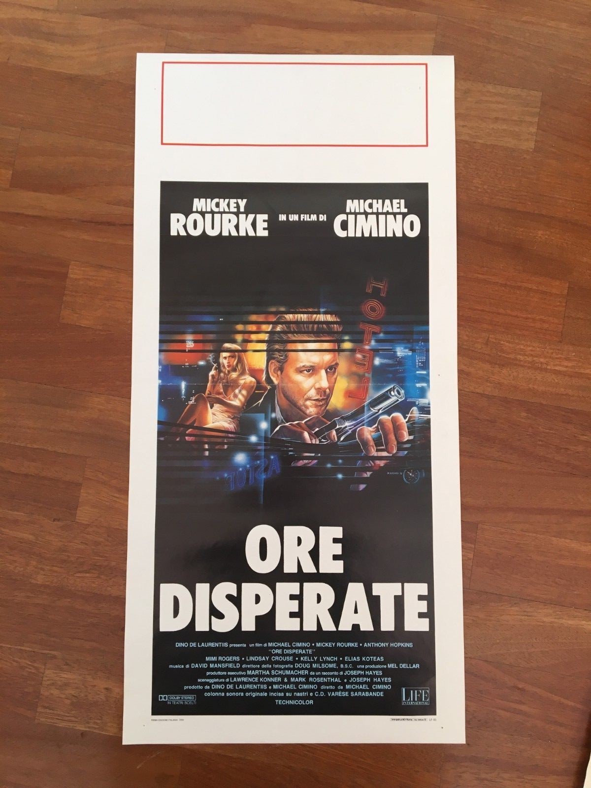 Locandina originale film Ore disperate (1990) - Regia di Michael Cimino
