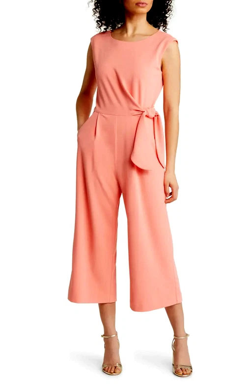 Tahari pink jumpsuit sales