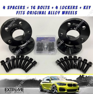 Schwarze Spurverbreiterungen 20mm passend für Audi A3 A4 B4 B5 B6 A6 Original Alu + Schlösser 57,1