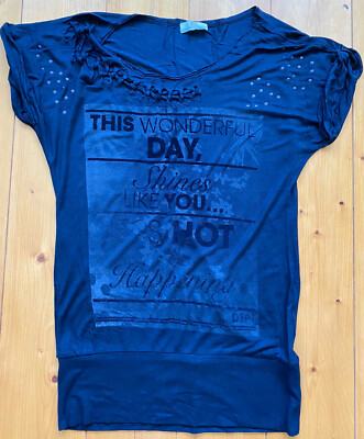 D.E.P.T T-Shirt Navy Blau Gr XS