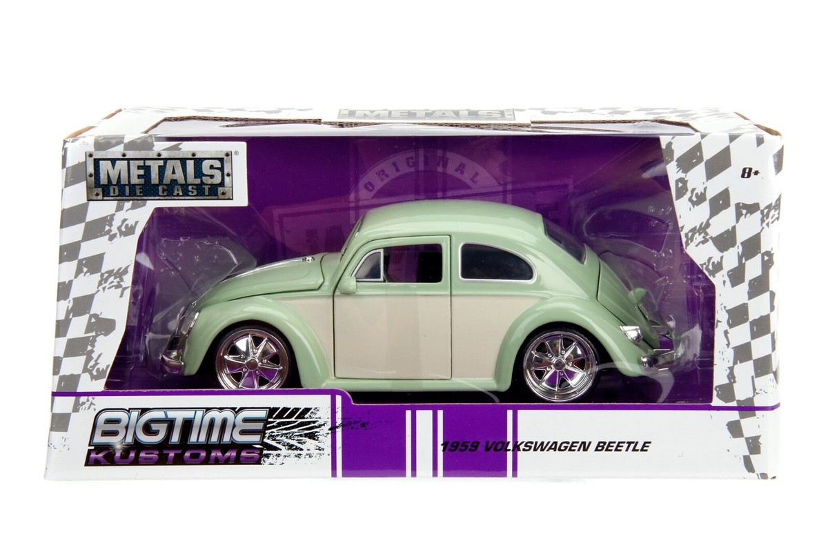 JADA BTK 1959 VW VOLKSWAGEN BEETLE GREEN 2T 1:24 DIECAST MODEL CAR