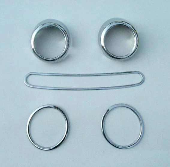 JUEGO CROMADO 5 piezas NUEVO SUPER ÓPTICA PARA VW NEW BEETLE 1999 - 2006 - Imagen 2 de 4