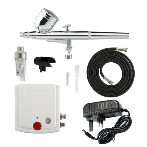 25PSI Airbrush Compressor Kit Spray Gun Dual Action Air Brush Paint Model 0.3MM - Picture 8 of 13