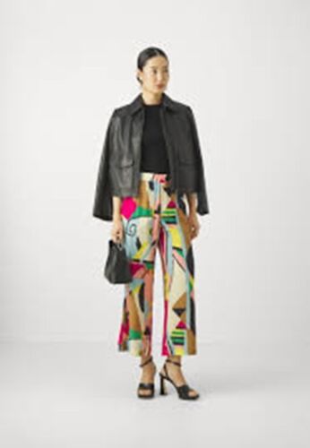 NWT Weekend Max Mara Silk GRADARA - Trousers - Size 14 MSRP$495 - Picture 2 of 9