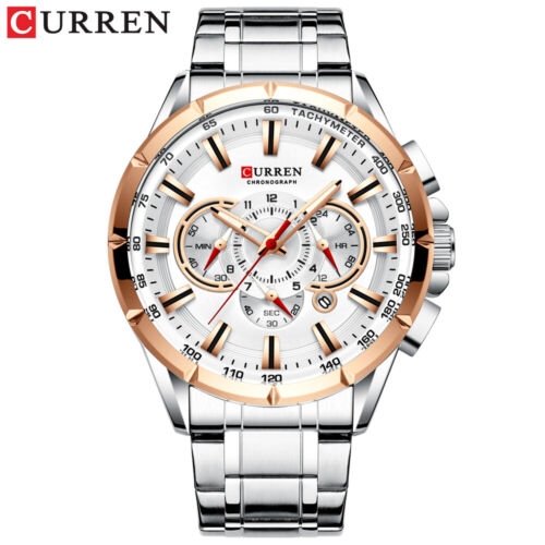 CURREN Sport Chronograph Men's Watches Luxury Stainless Steel Quartz Luminous AU - Picture 18 of 18