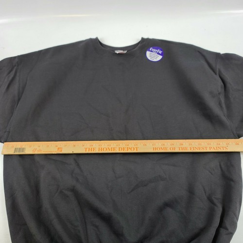 Vintage Mens XXL XtraXtraLarge Hanes Everfit Black Sweatshirt Deadstock Retro - Picture 5 of 7
