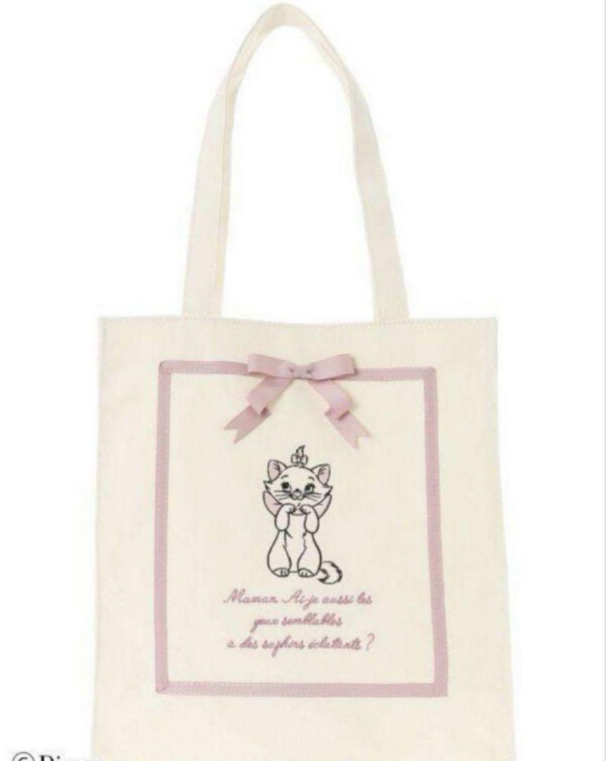 希少✨Maison de FLEUR Disney Marie Tote Bag Maison de FLEUR Mickey Tote Bag The Aristocats Marie Canvas