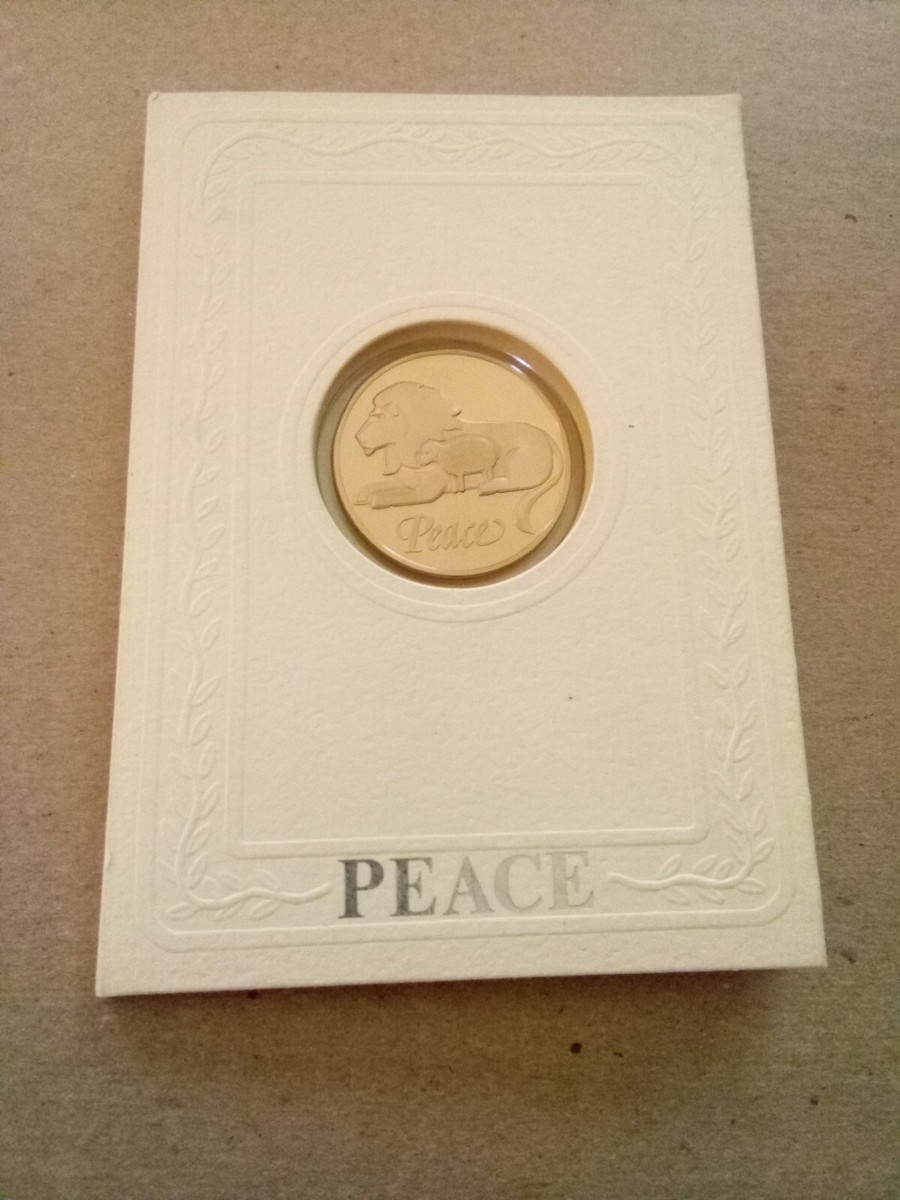 Franklin Mint 1984 Christmas Card Peace Token By Herman De Roos | eBay