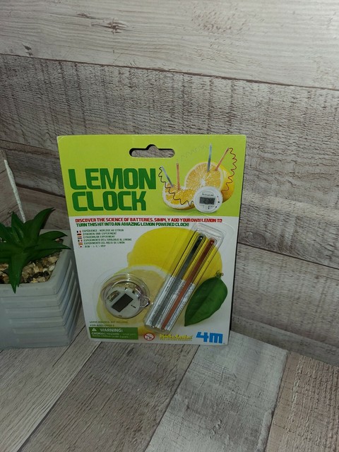 4M Lemon Powered Clock