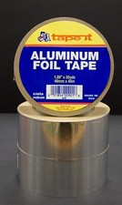 12 Rolls of Silver HVAC Aluminum Foil Tape - 1.89" x 50 yds
