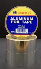 12 Rolls of Silver HVAC Aluminum Foil Tape - 1.89" x 50 yds