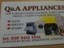 Q&A Appliances ltd
