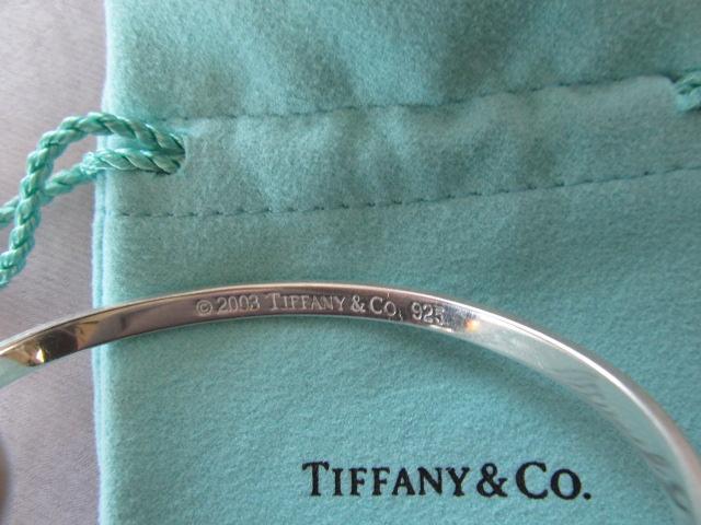 Tiffany & Co. Rectangle Bangle Bracelet 925 Sterling Silver