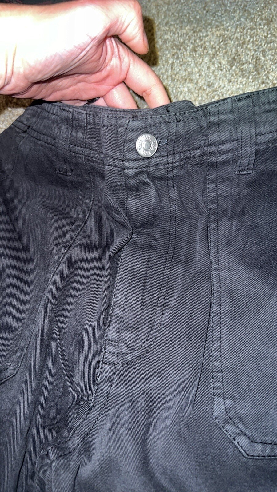 NWT Zara Straight Cargo TRF Trousers Grey Size 4 image 10