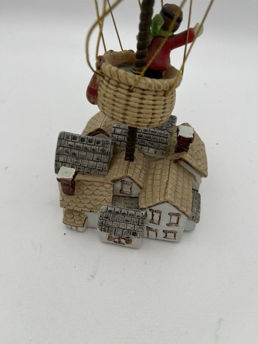 Vintage George Good Figurina Mongolfiera Funzionante Music Box "In giro per il mondo" - Foto 6 di 7