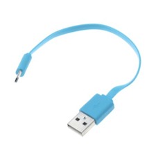 MicroUSB Short USB Cable Charger Cord Power Wire Flat Fast Charge for Tablets