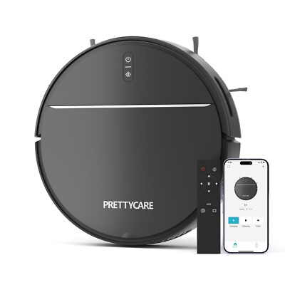 PrettyCare Robot Vacuum Cleaner Model C1 with 2800Pa Featured Carpet Boost [LN] 