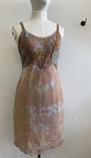 Momo Falana Tie Dye Lace Slip Dress Reworked Vintage XS/S Read Measurements EUC