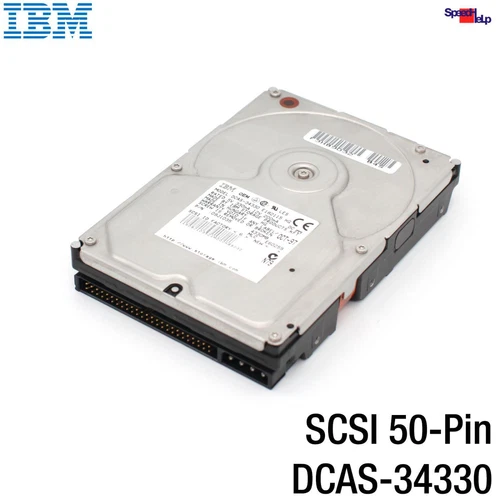 IBM DCAS-34330 4330MB 4.3GB SCSI 50-PIN POL HDD DISCO FISSO 09J1035 HARD DISK