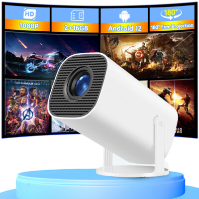 NEU Beamer Projektor PRO (Android 12) 4K UHD WiFi Bluetooth TV Heimkino