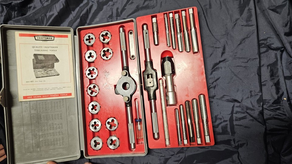 USA craftsman kromedge tap and die set eBay