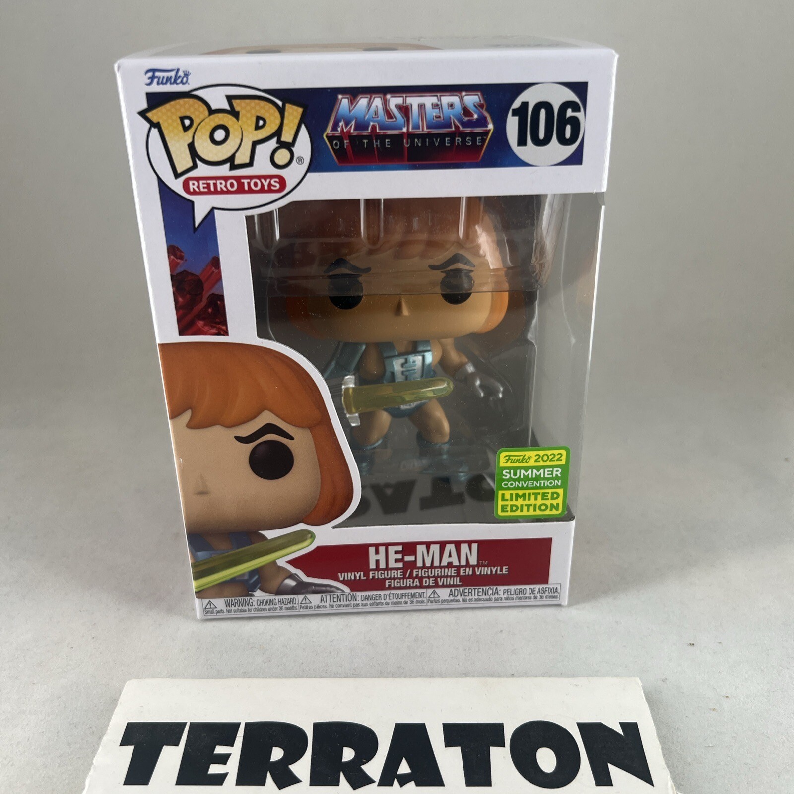 En Oferta Funko Pop! Masters Of The Universe Motu He-Man Sword 2022 Sdcc Shared #106