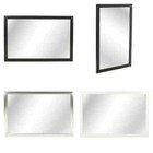 Wall Mount Hanging Mirror Bedroom Hallway Bathroom Wooden Frame Mirrors 47x57cm