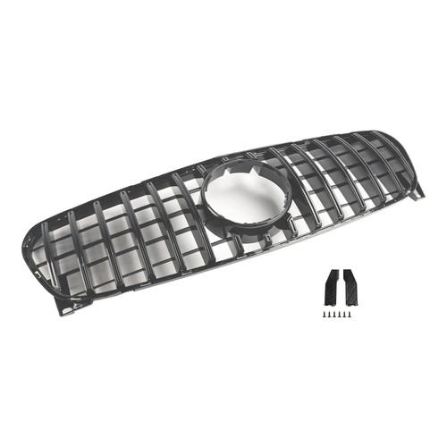 Front Grill Grille Fit Mercedes Benz GLA W156 X156 2017-2019 Facelift Black ` - Picture 14 of 15