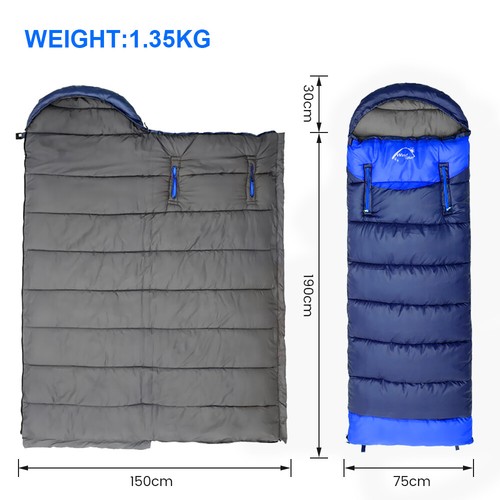 Schlafsack Winter Mumienschlafsack Campingschlafsack Feldbett Outdoor Camping DE - Bild 24 von 44