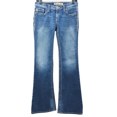 Big Star Jeans Casey K Boot Cut Low Rise Fit Stretch Women Sz 27 Dark Wash  Denim