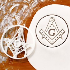 Square and Compasses cookie cutter | Masonic Freemasonry architect geometry