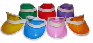 neon visor hats