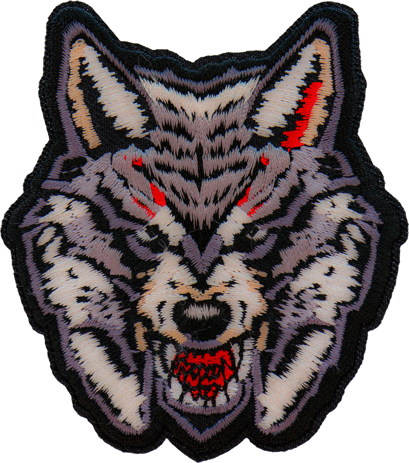 Snarling Wolf Iron on Patch - 3x3 inch - P7341