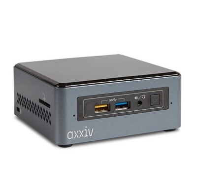 Media Player Axxiv NUC HDMI LAN SSD Mini Micro PC Intel VGA OPTICAL