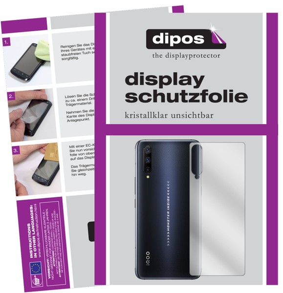 2X Schutzfolie FüR Vivo Iqoo Pro RüCkseite Klar Displayschutzfolie Folie Display-image