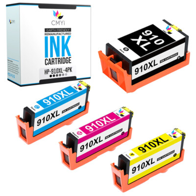 Black Color Ink Cartridges Lot for HP 910XL for OfficeJet 8010, 8012, 8014, 8015