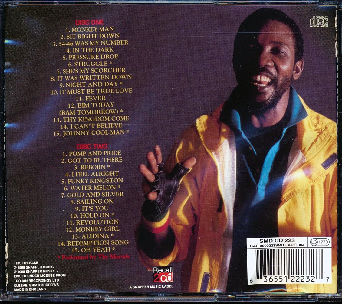 米CD Toots & Maytals Live 1625396472 Mango /00110 Toots