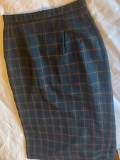 PENDLETON Wool Midi Plaid Pencil Skirt Sz 4 Classic Academia Old Money