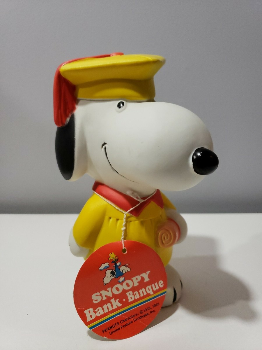 Vintage Snoopy Money Bank Peanuts Characters Original Tag | eBay