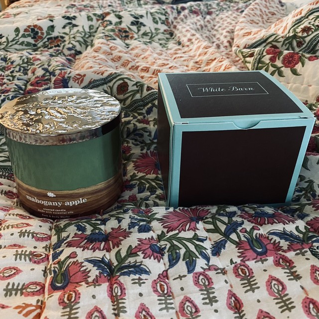 Bath & Body Works Mahogany Apple Scented 3Wick Candle for sale online