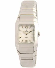 NEW WITH BOX WOMENS QUARTZ FESTINA WATCH WATER RESIST ST STEEL DATE!!