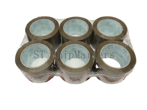 3 inch Packing Tape Tan 110 yards 24 Roll Carton Sealing Brown-ST ShipMailers - Picture 5 of 5