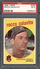 1959 Topps 420 Rocco Colavito PSA 5 12245043