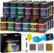 Mica En Polvo Para Resina Epoxi 36 Colores Pi...