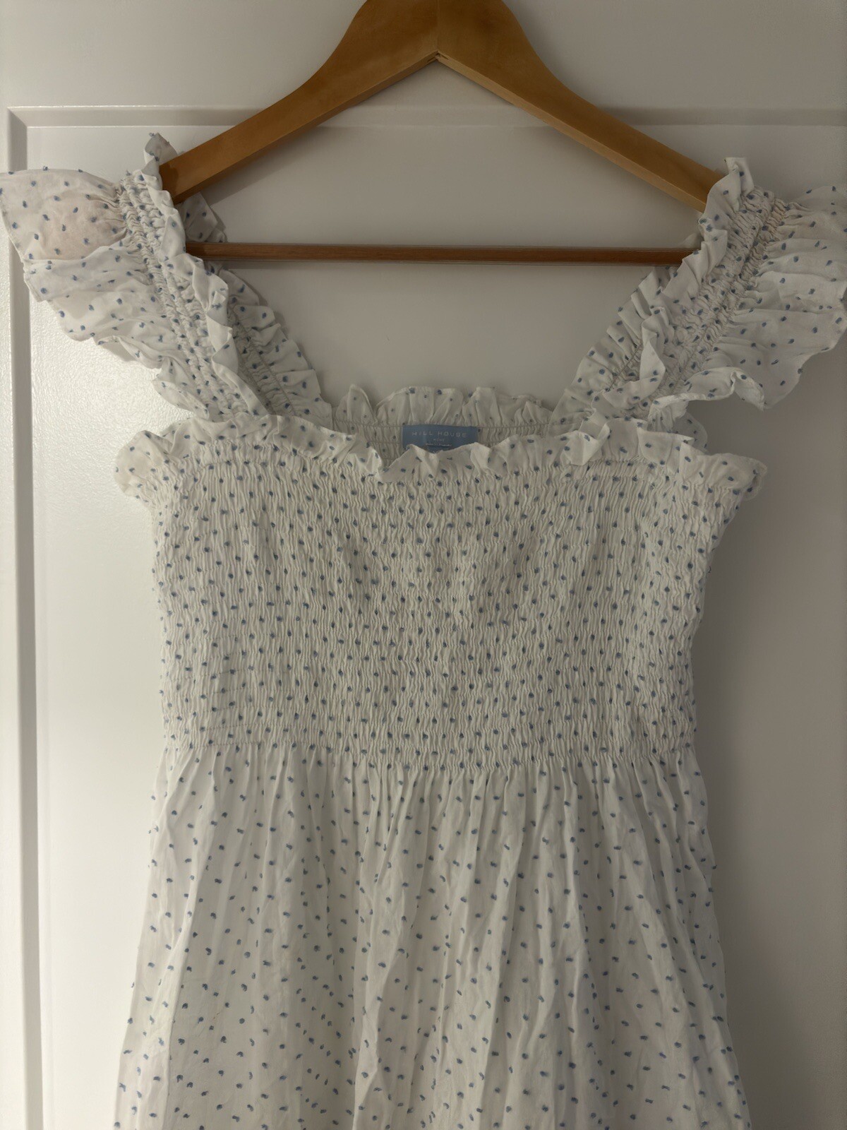 Rare Hill House Original Ellie Blue Swiss Dot Nap Dress XS image 3