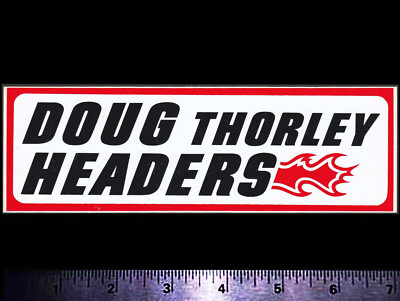 DOUG THORLEY Headers - Original Vintage 1960's 70's Racing Decal/Sticker