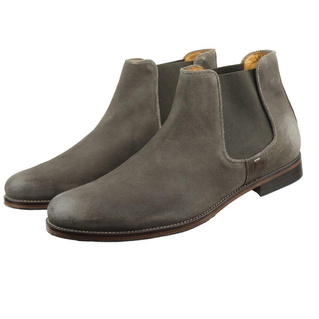 NEW MODERN FICTION Ankle Boots Sz. 45 EU 12 US Suede Taupe Gray Made in Portugal BUTTERO FLOYD ANKLE BOOTS IN BEIGE SUEDE B9170GORH-UC1/119  main image 3