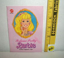 VINTAGE PERFUME PRETTY BARBIE 1987 FASHION BOOKLET BOOK MINI CATALOGUE A10